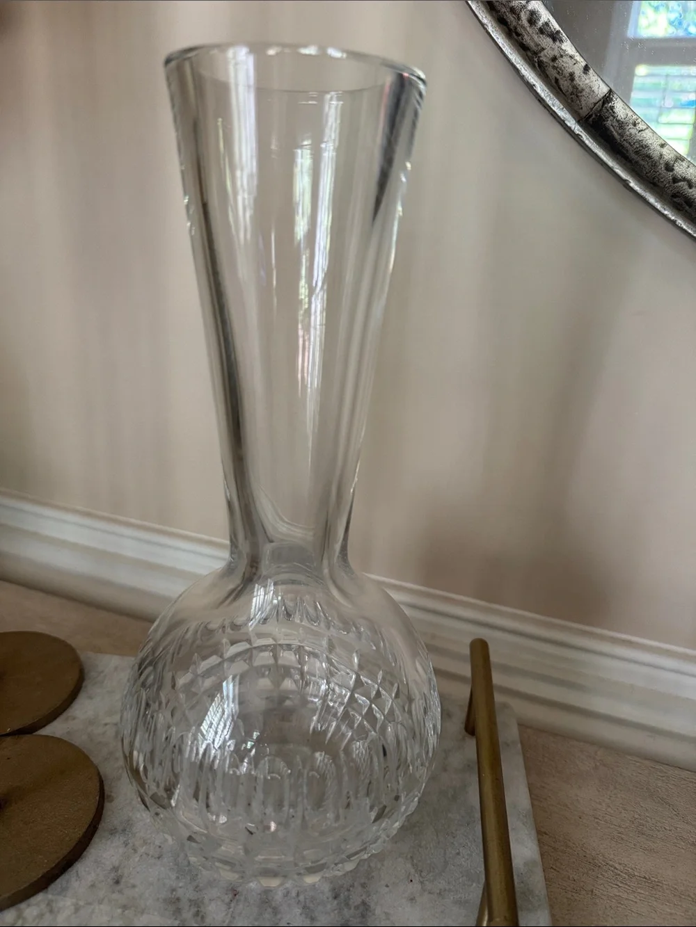 Waterford Crystal Clear Caroline bubble Vase